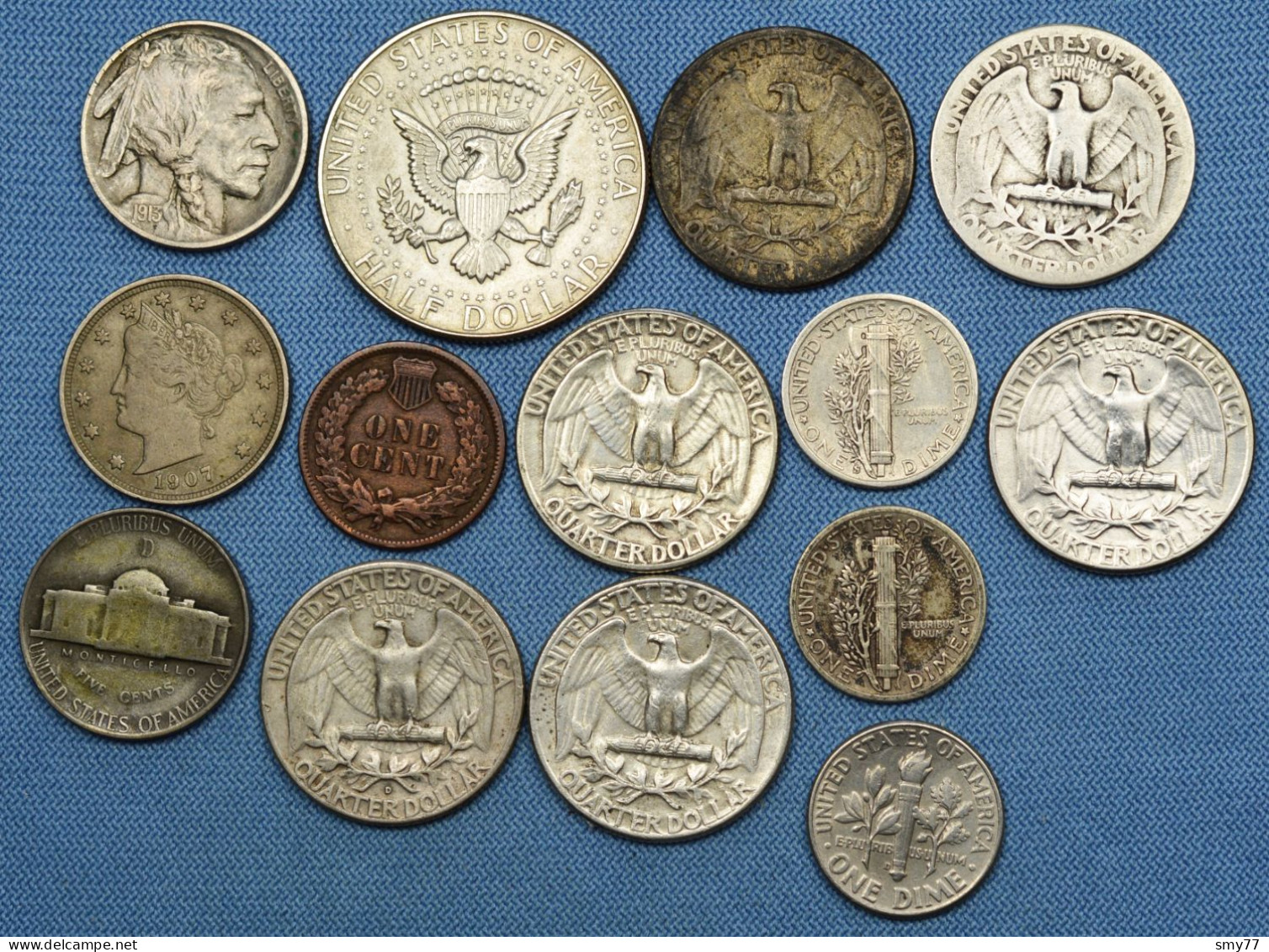 USA / États-Unis • Lot  14x • Silver Or Scarcer Coins • See Details • United States • [24-546] - Colecciones