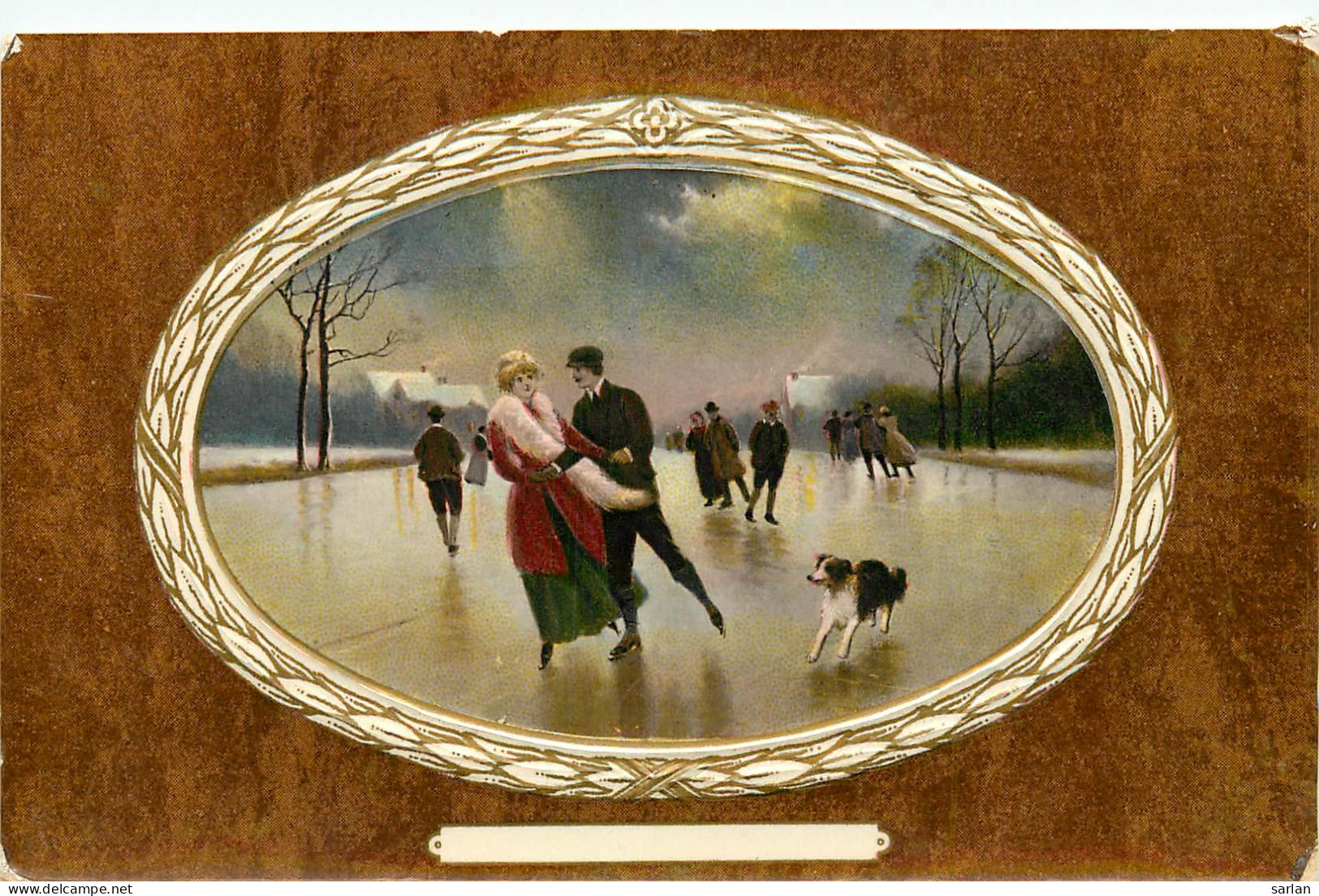 Carte Fantaisie , Patinage          , * 519 20 - Kunstschaatsen