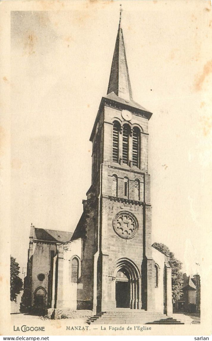 63 , MANZAT , Facade De L’église , * 521 77 - Manzat