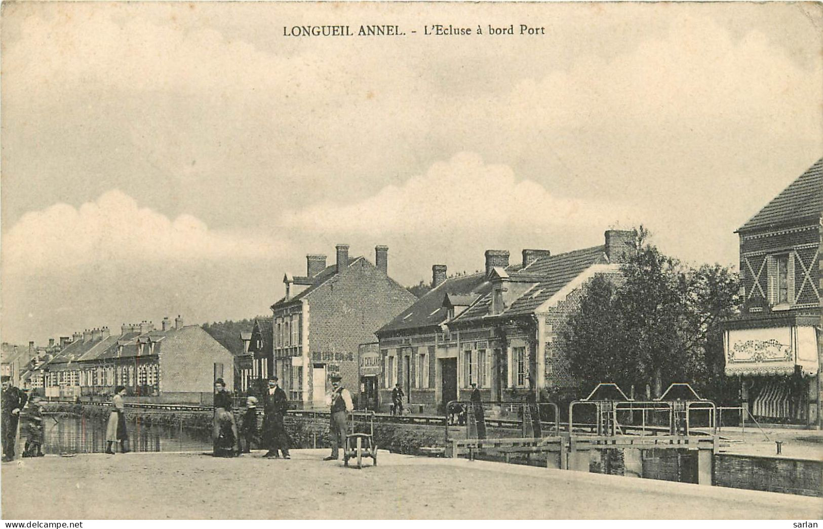 60 , LONGUEIL-ANNEL , L’écluse à Bord Port , * 522 27 - Longueil Annel