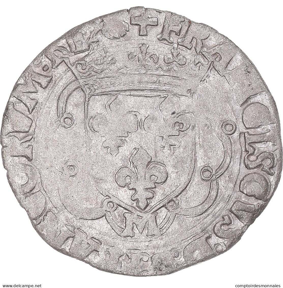 Monnaie, France, François Ier, Douzain à La Croisette, 1515-1547, Toulouse - 1515-1547 Frans I