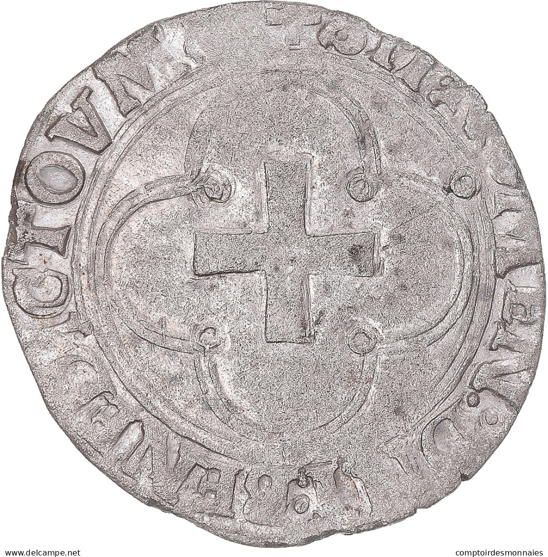 Monnaie, France, François Ier, Douzain à La Croisette, 1515-1547, Toulouse - 1515-1547 François 1er