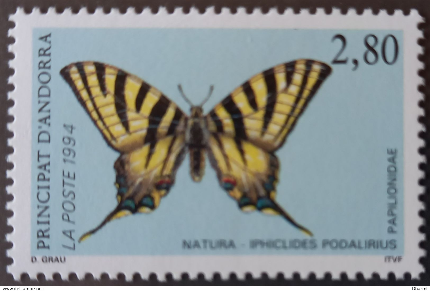 ANDORRE FR 1994 N°451/2 NEUFS** -  2.80 F-4,40F - NATURE - PAPILLONS - MNH- COT 5.20€ - Unused Stamps