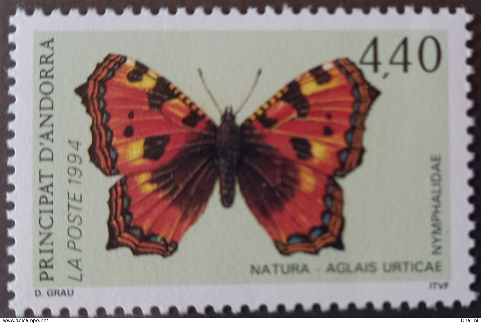 ANDORRE FR 1994 N°451/2 NEUFS** -  2.80 F-4,40F - NATURE - PAPILLONS - MNH- COT 5.20€ - Neufs