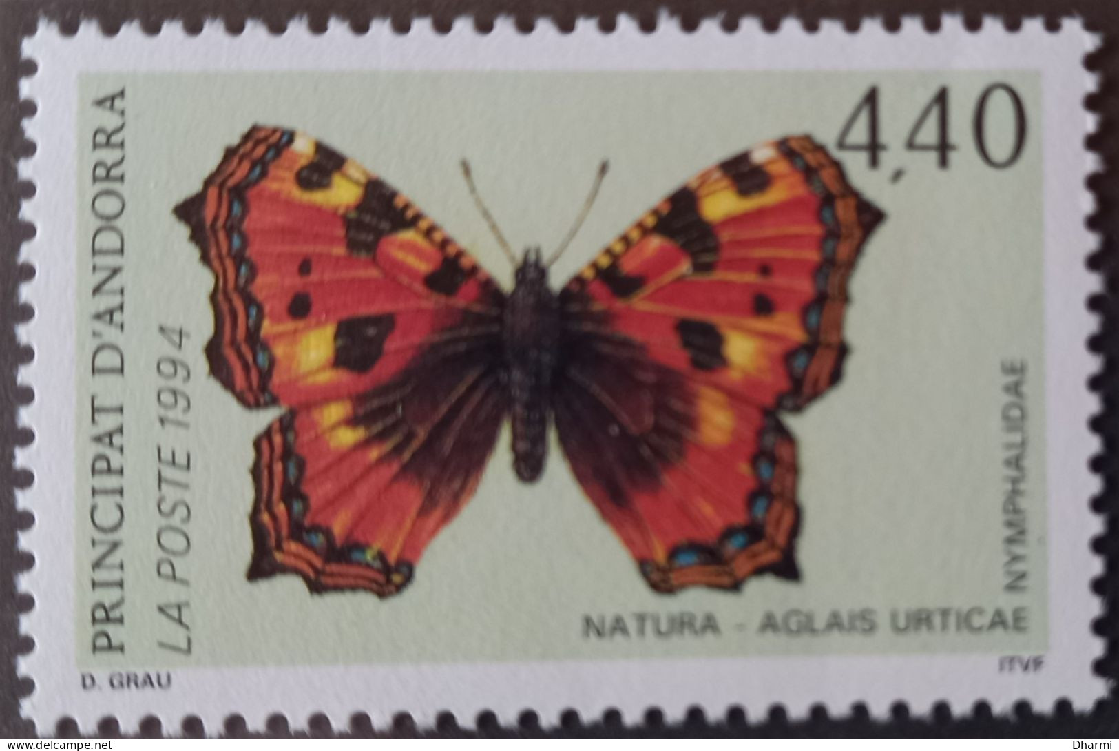 ANDORRE FR 1994 N°451/2 NEUFS** -  2.80 F-4,40F - NATURE - PAPILLONS - MNH- COT 5.20€ - Unused Stamps