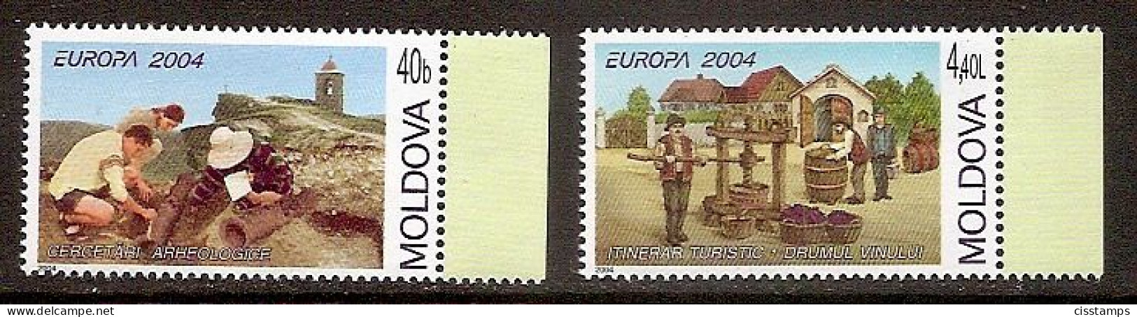 MOLDOVA 2004●EUROPA  Archeology●Wine Making●●Archäologie●Weinbau /Mi487-88 MNH - Moldavie