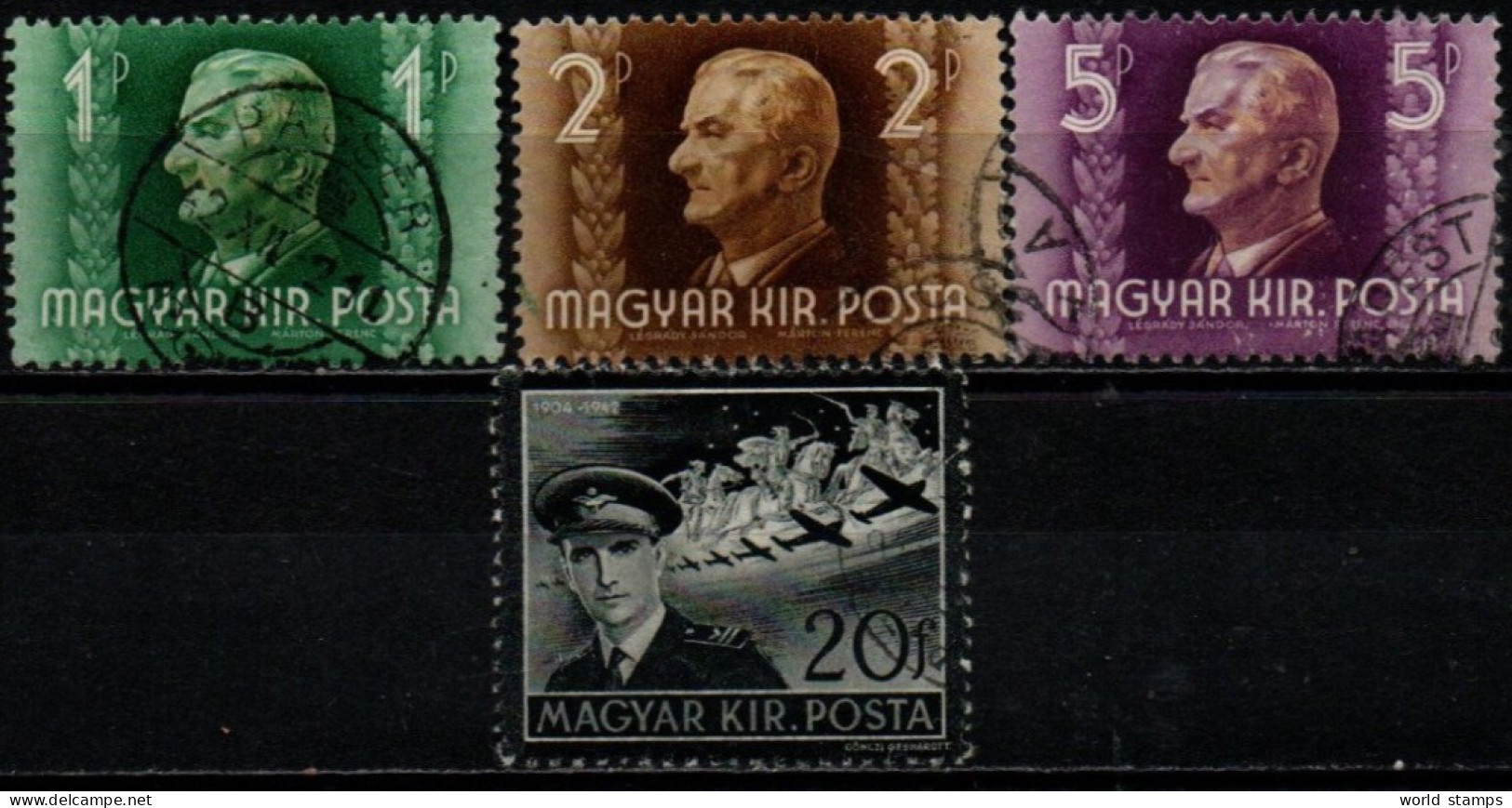 HONGRIE 1941-2 O - Used Stamps