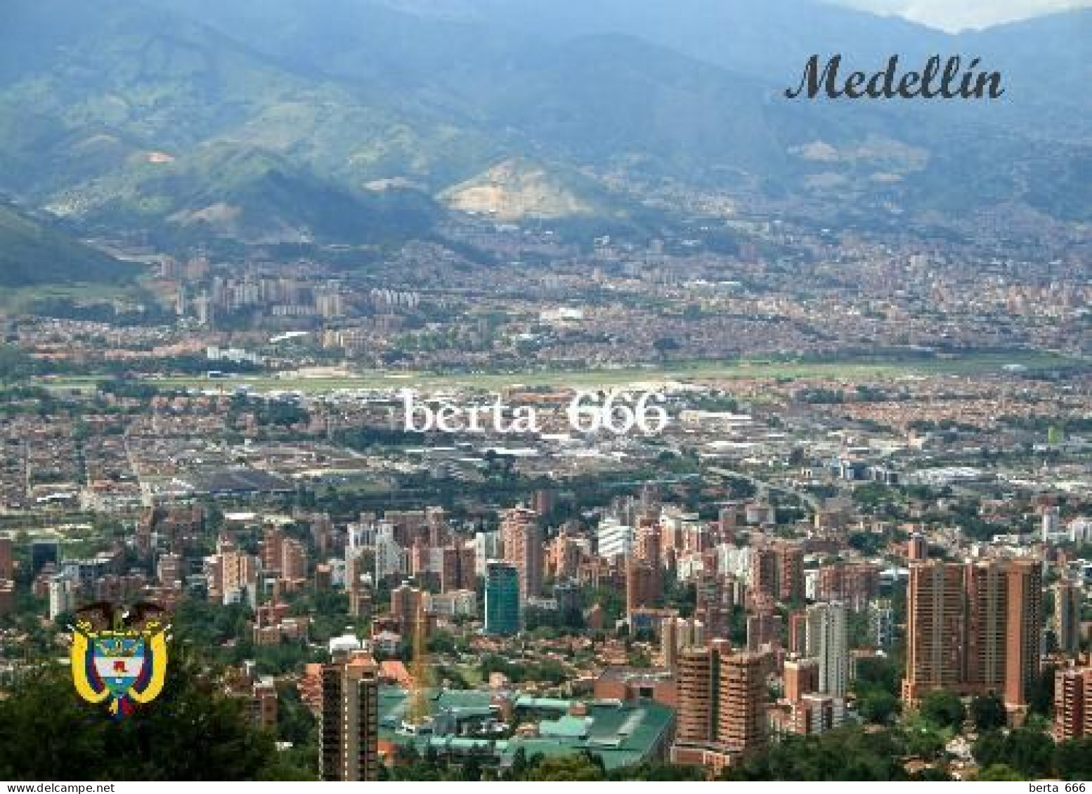 Colombia Medellin Aerial View New Postcard - Colombia