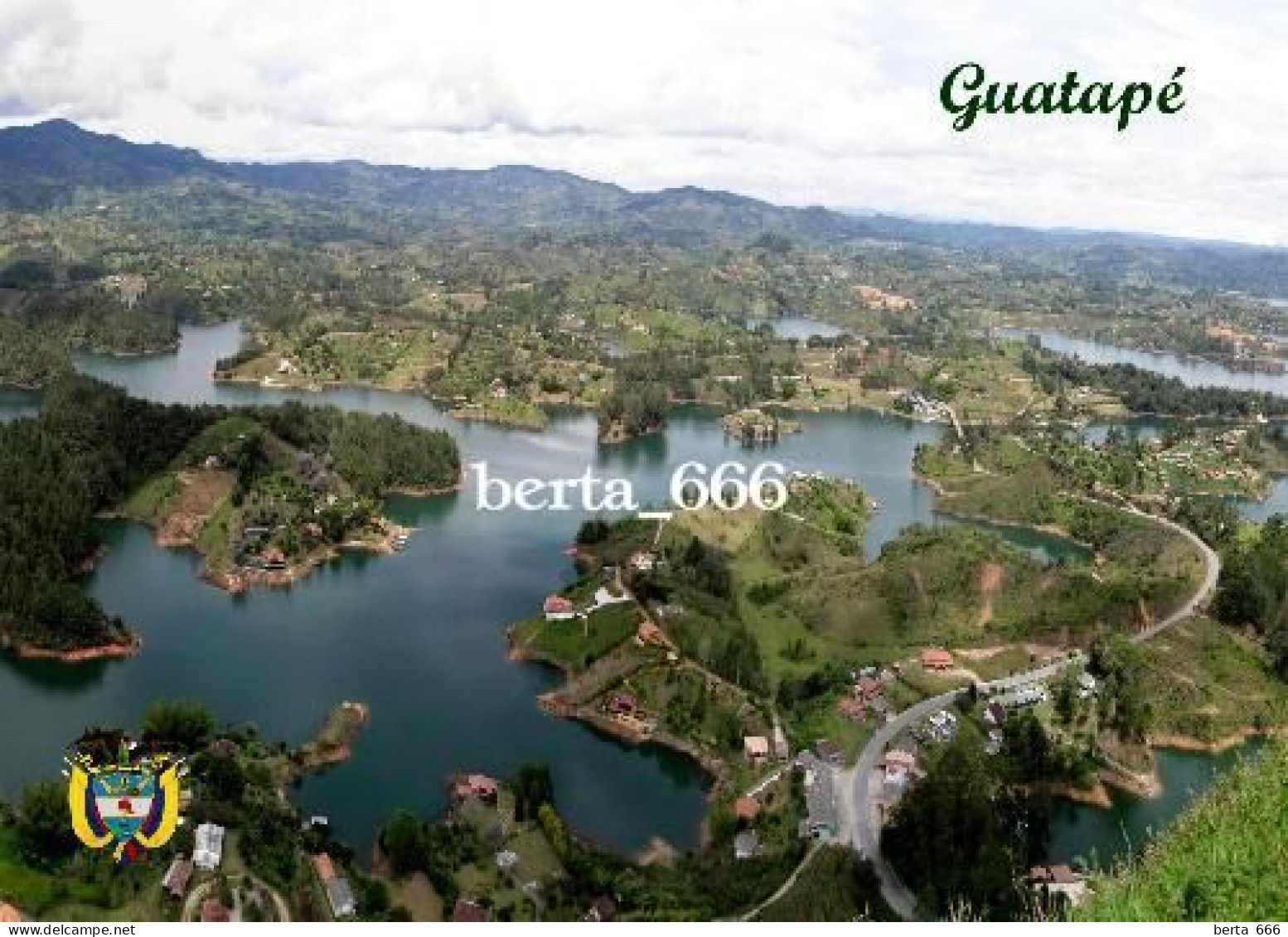 Colombia Guatape Aerial View New Postcard - Kolumbien