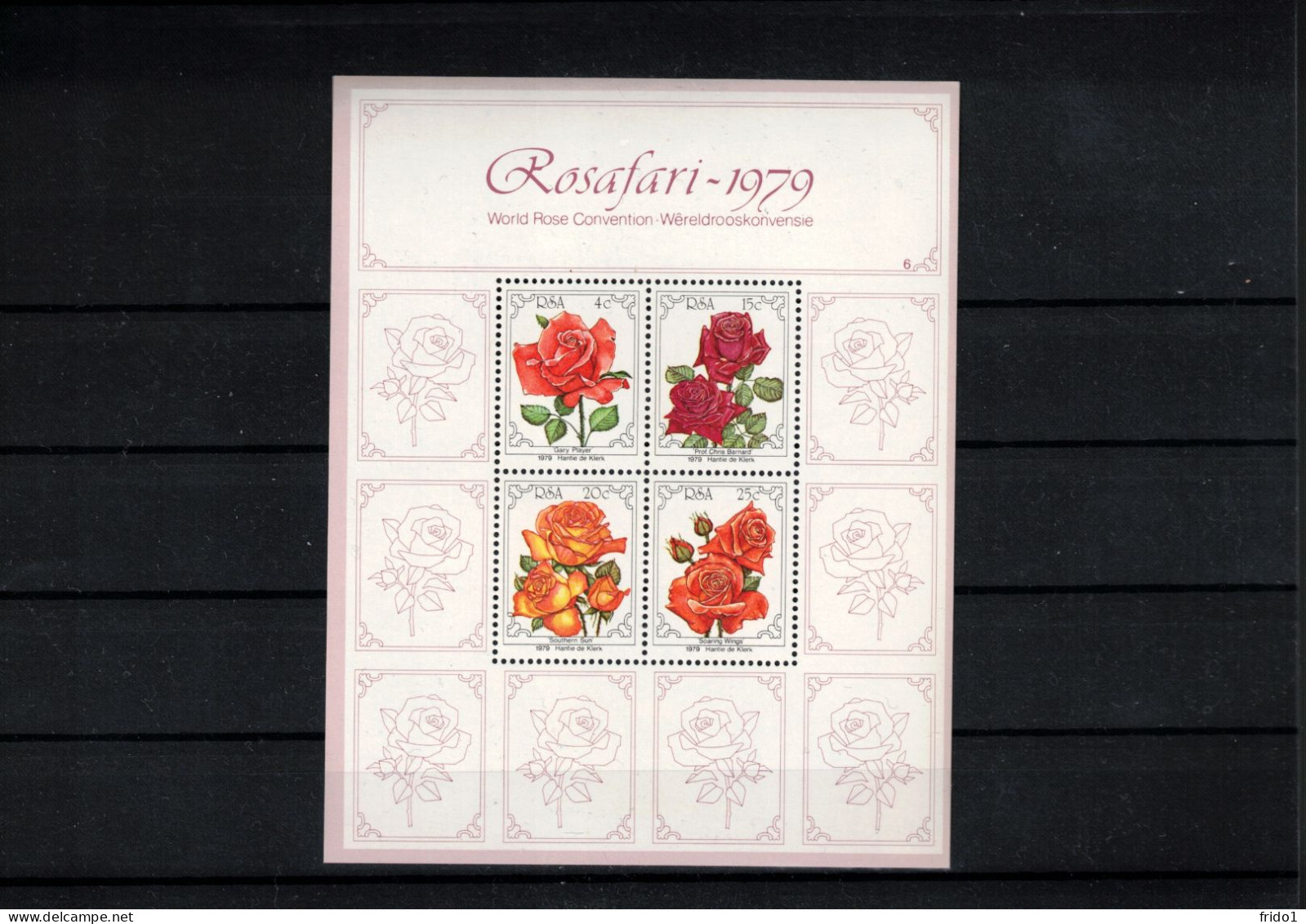 South Africa 1979 Roses Block Postfrisch / MNH - Rose