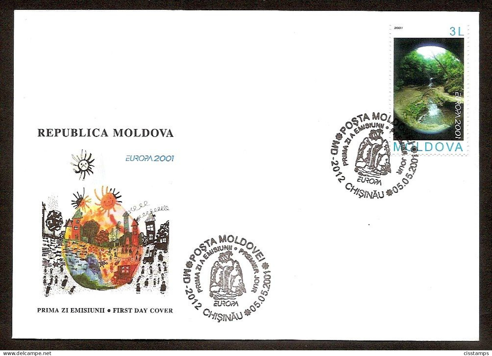 MOLDOVA 2001●Europa CEPT●FDC Mi 388 - Moldova