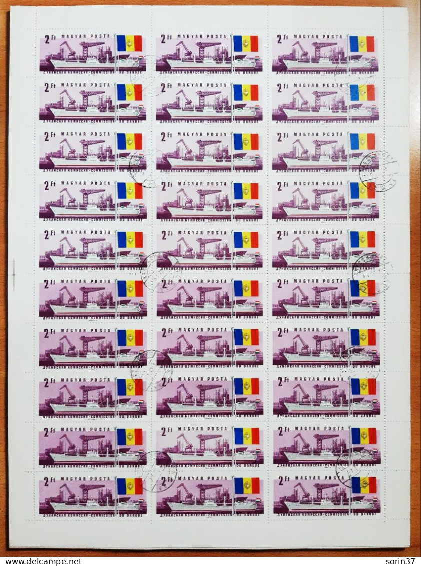 Hungria Pliego 30 Sellos Año 1967 Usado Barcos - Used Stamps