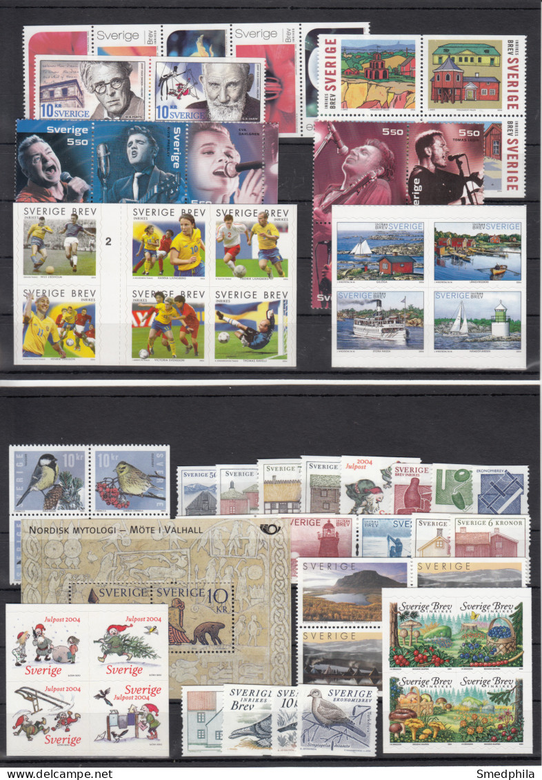 Sweden 2004 - Full Year MNH ** - Années Complètes