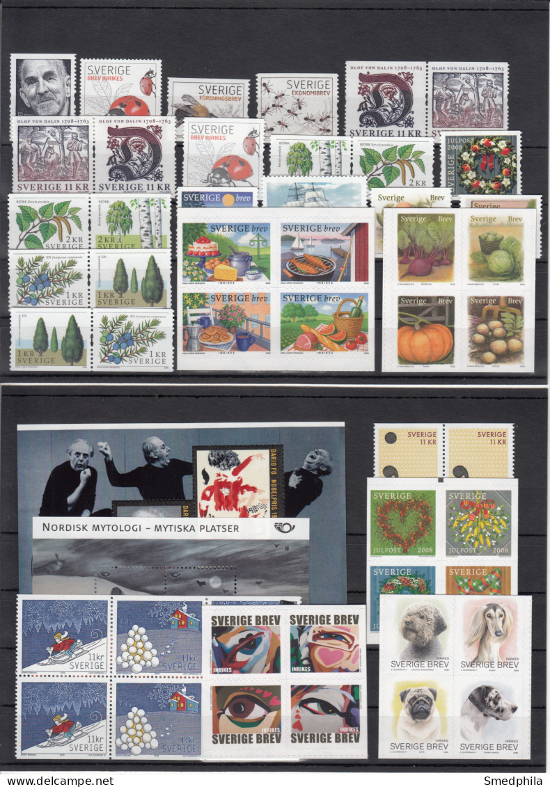 Sweden 2007 - Full Year MNH ** - Années Complètes