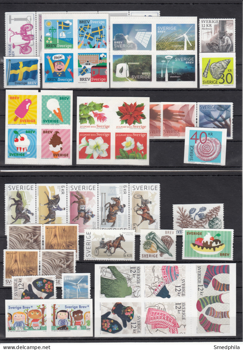 Sweden 2011 - Full Year MNH ** - Komplette Jahrgänge