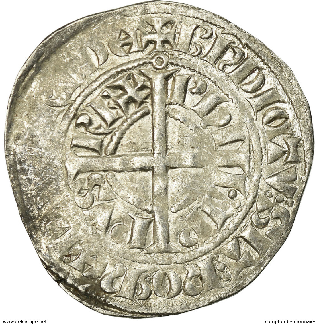 Monnaie, France, Philippe VI, Gros à La Couronne, TB+, Argent, Duplessy:262 - 1328-1350 Philip VI The Forunate