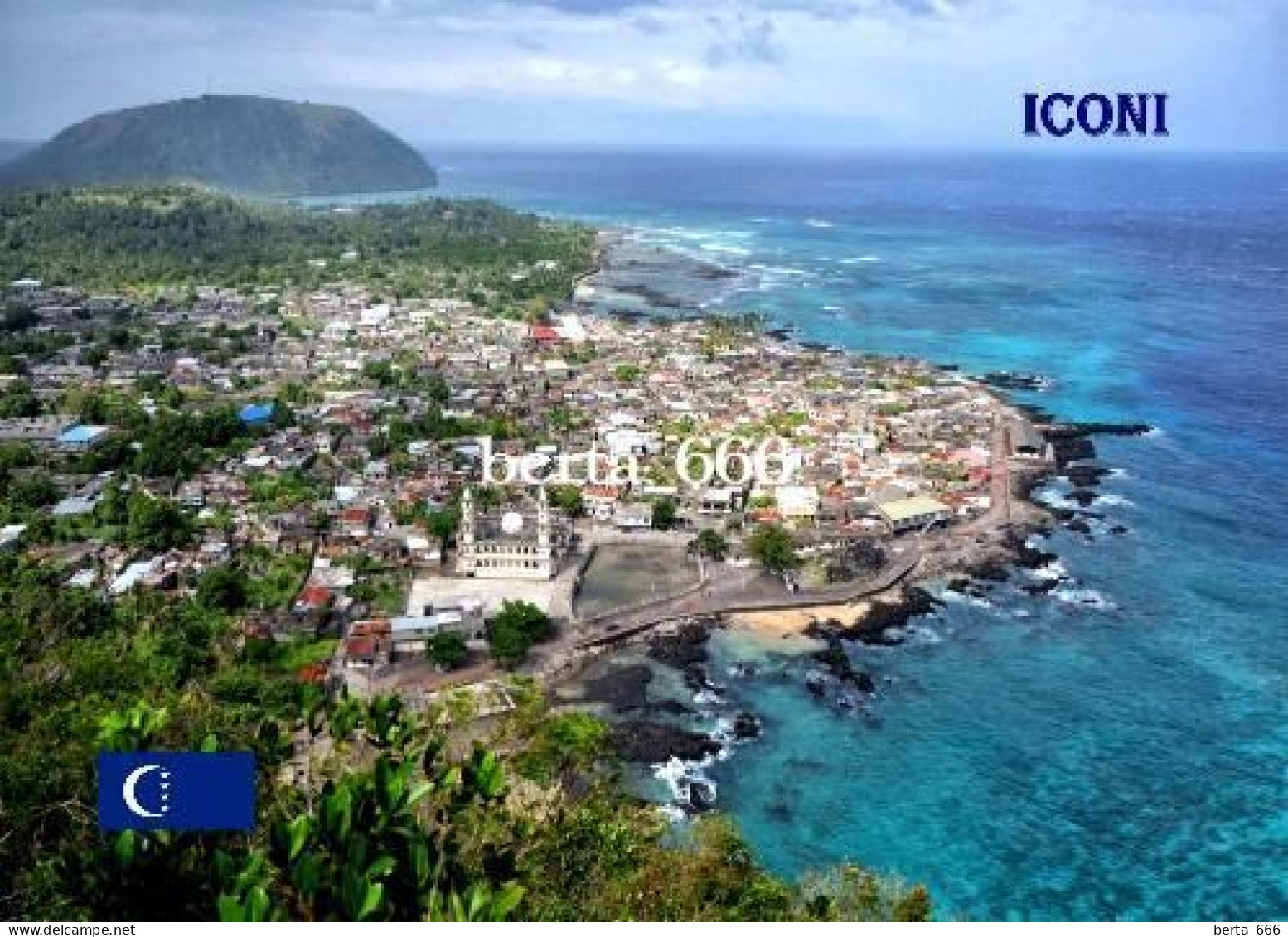 Comoros Grande Comore Iconi Aerial View Comores New Postcard - Comoren