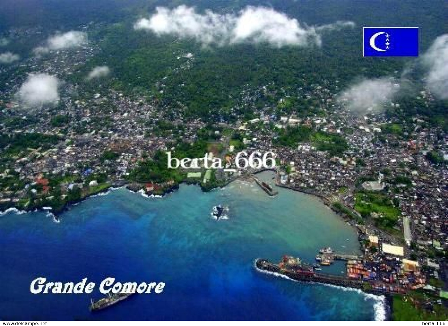 Comoros Grande Comore Aerial View Comores New Postcard - Comorre