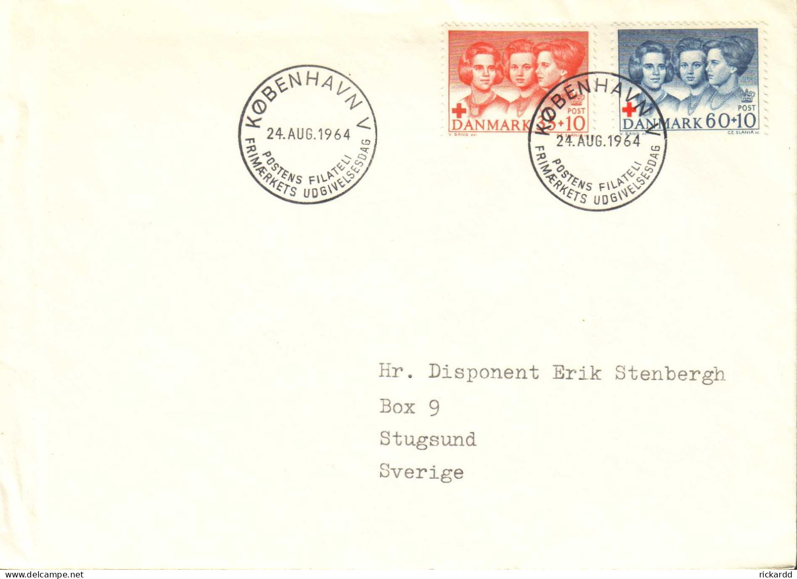 Denmark - FDC 24/8 1964 Röda Korset - FDC