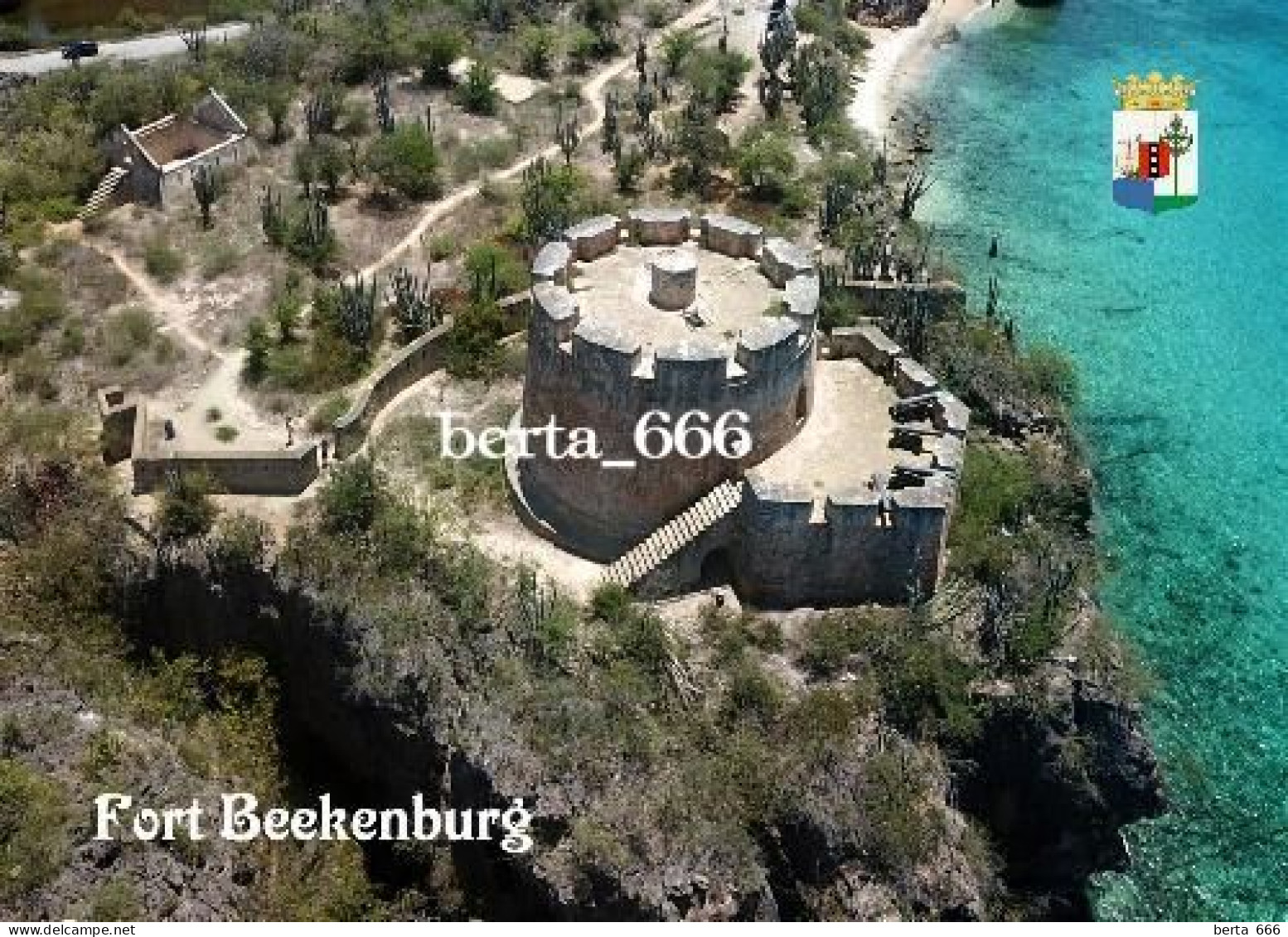 Curaçao Fort Beekenburg Aerial View New Postcard - Curaçao