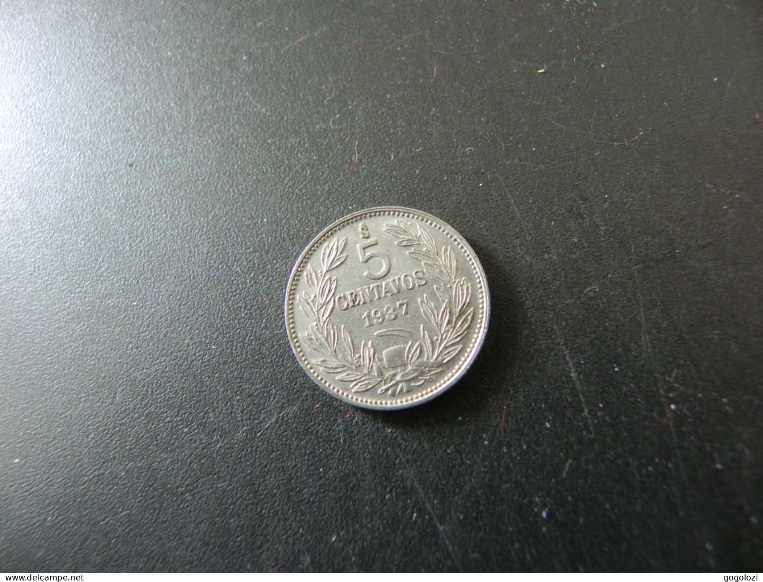 Chile 5 Centavos 1937 - Cile