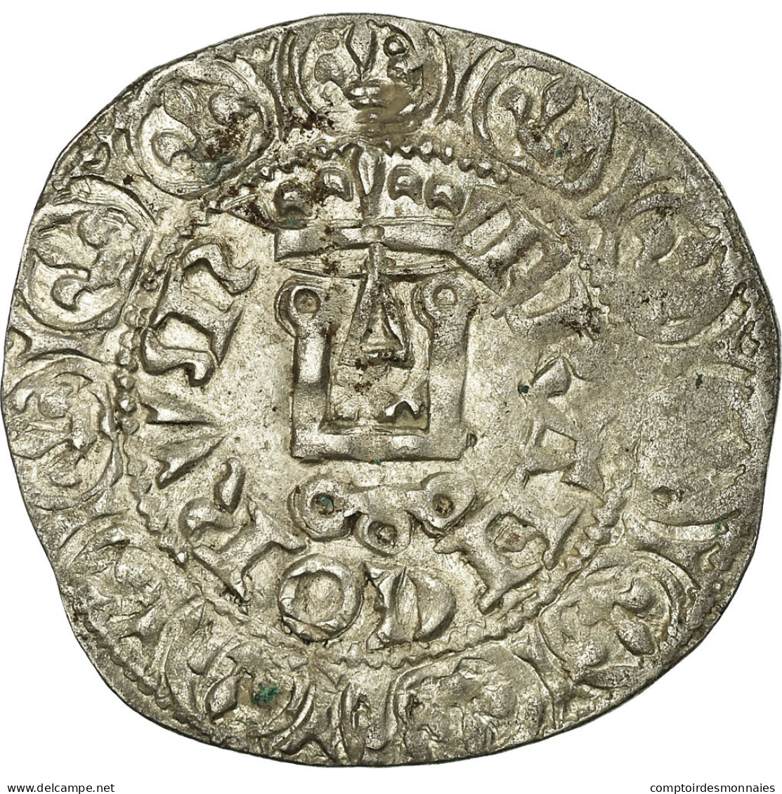 France, Philippe VI, Gros à La Couronne, 1340-1350, Argent, TTB, Duplessy:262B - 1328-1350 Philipp VI.