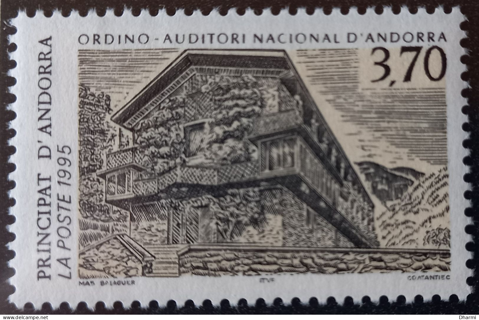 ANDORRE FR 1995 N°460 NEUF** MNH - 3.70F AUDITORIUM ORDINO - COT 2.50 € - Unused Stamps