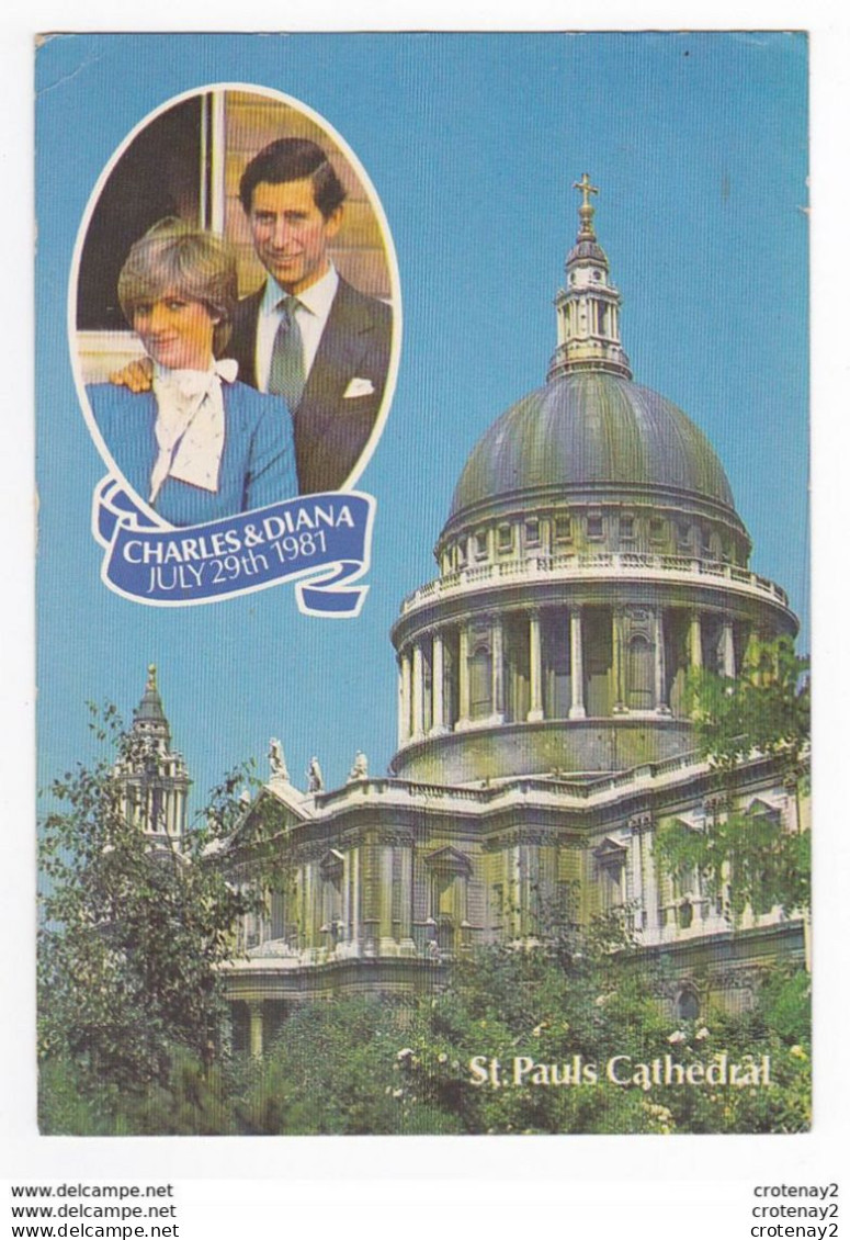 Londres London CHARLES & DIANA Le 29 Juillet 1981 En Médaillon De La Cathédrale St Pauls - St. Paul's Cathedral