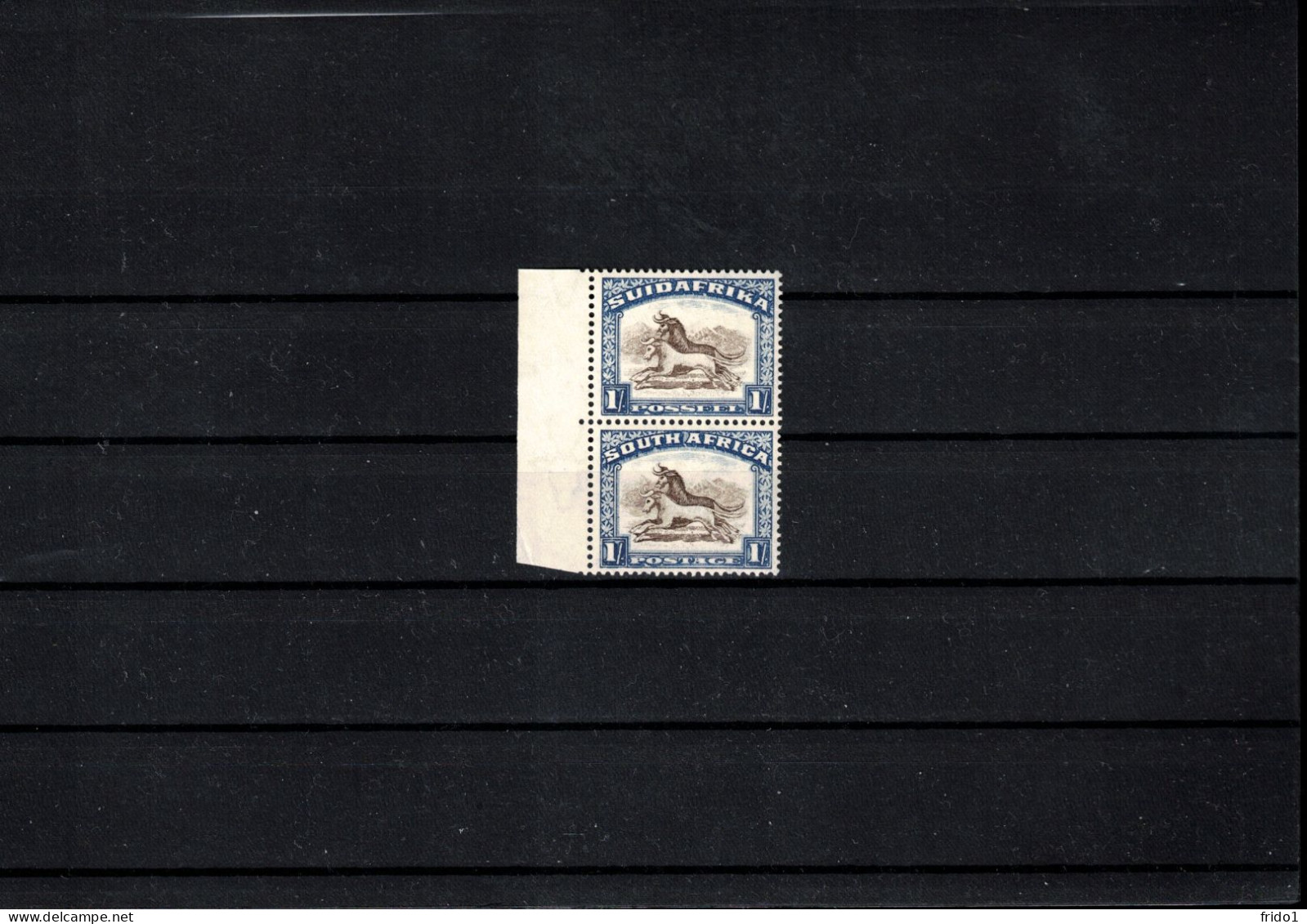 South Africa 1933 Definitive Stamp 1/. Complete Pair Postfrisch / MNH - Ongebruikt