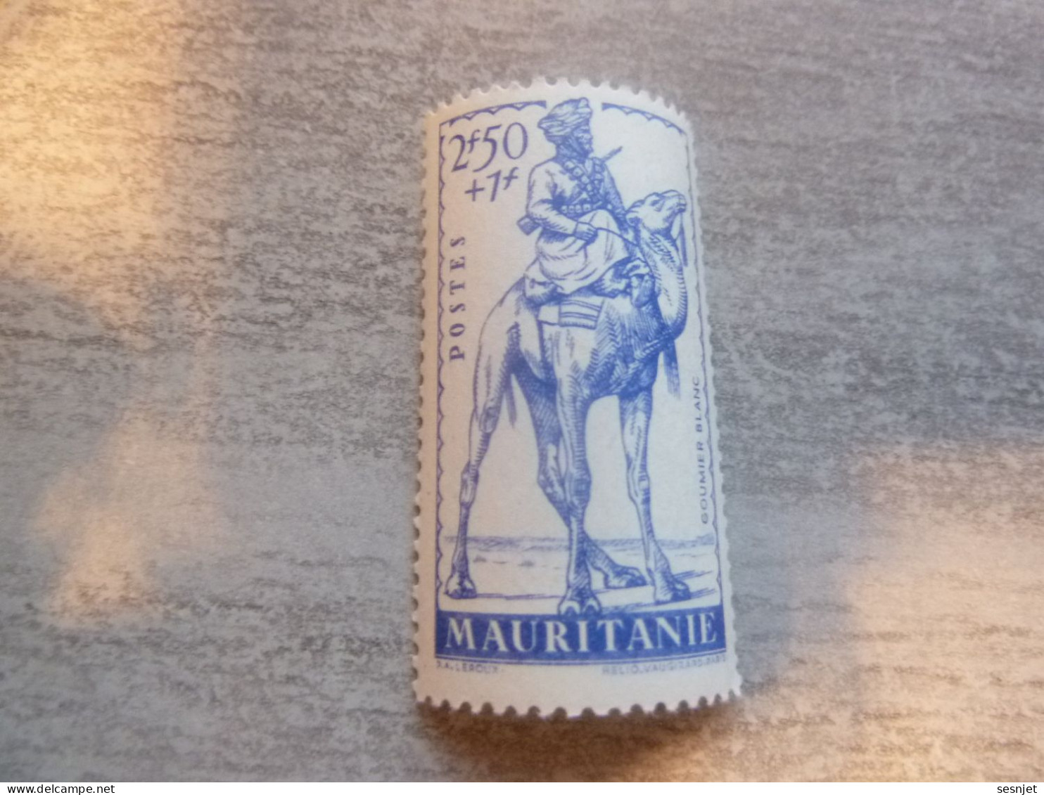 Mauritanie - Défense De L'Empire - Goumier Blanc - 2f.50+1f. - Yt 118 - Bleu - Neuf Sans Trace - Année 1941 - - Nuovi