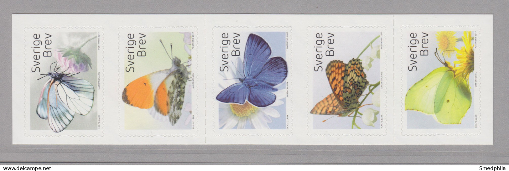 Sweden 2017 - Butterflies ** - Unused Stamps