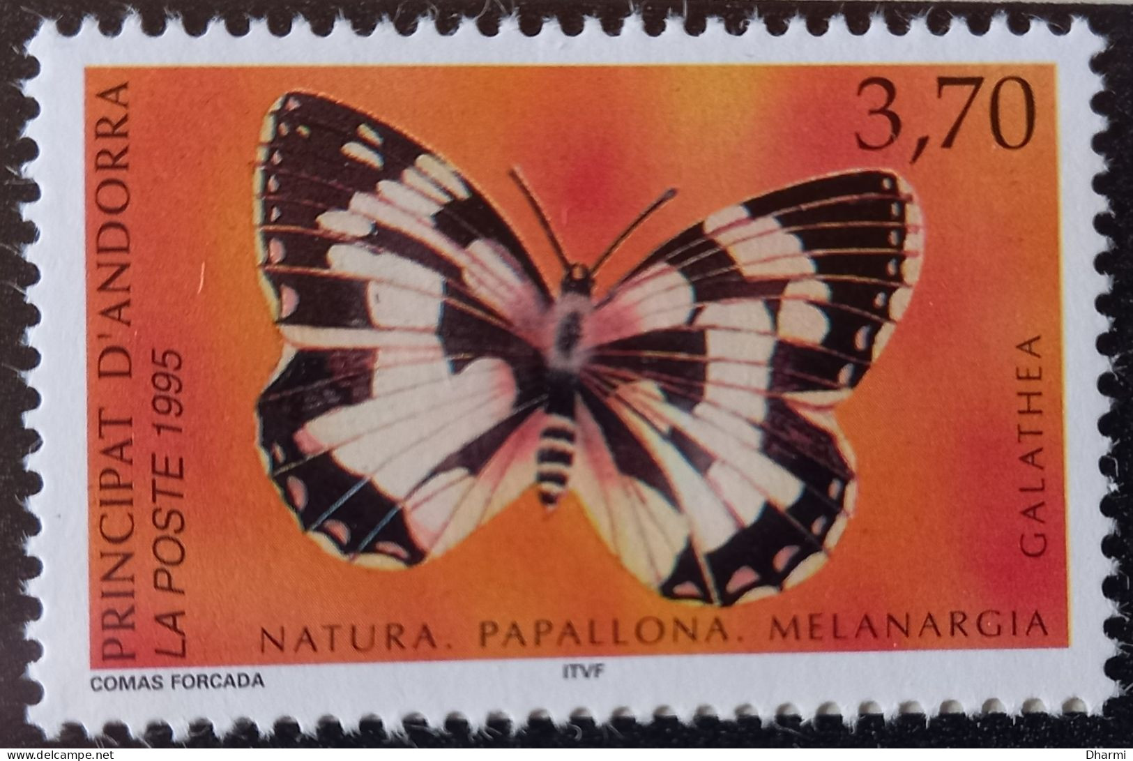 ANDORRE FR 1995 N°463 NEUF** MNH - 3.70F PAPILLON PAPALLONA - COT 2.50 € - Unused Stamps