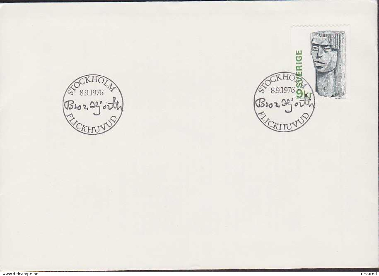 Sweden - FDC 8/9 1976 Flickhuvud - FDC