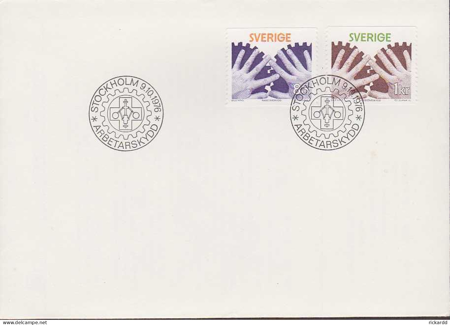 Sweden - FDC 9/10 1976 Arbetarskydd - FDC