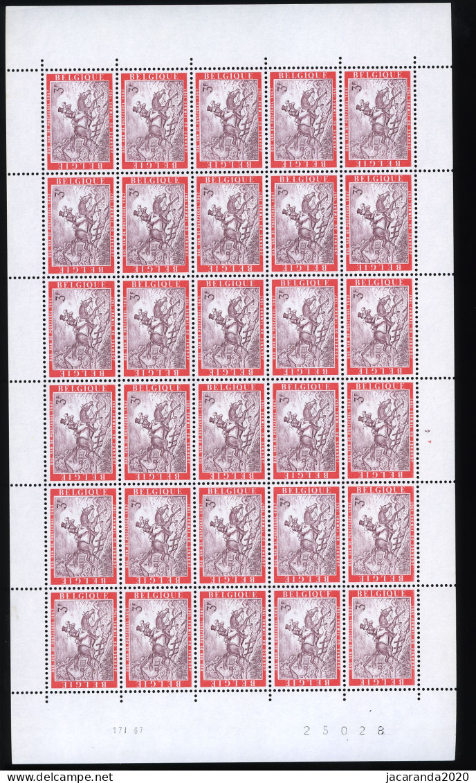 België 1413 - Dag Van De Postzegel - Volledig Vel - Feuille Complète - MNH - Plnr 4 - 1961-1970