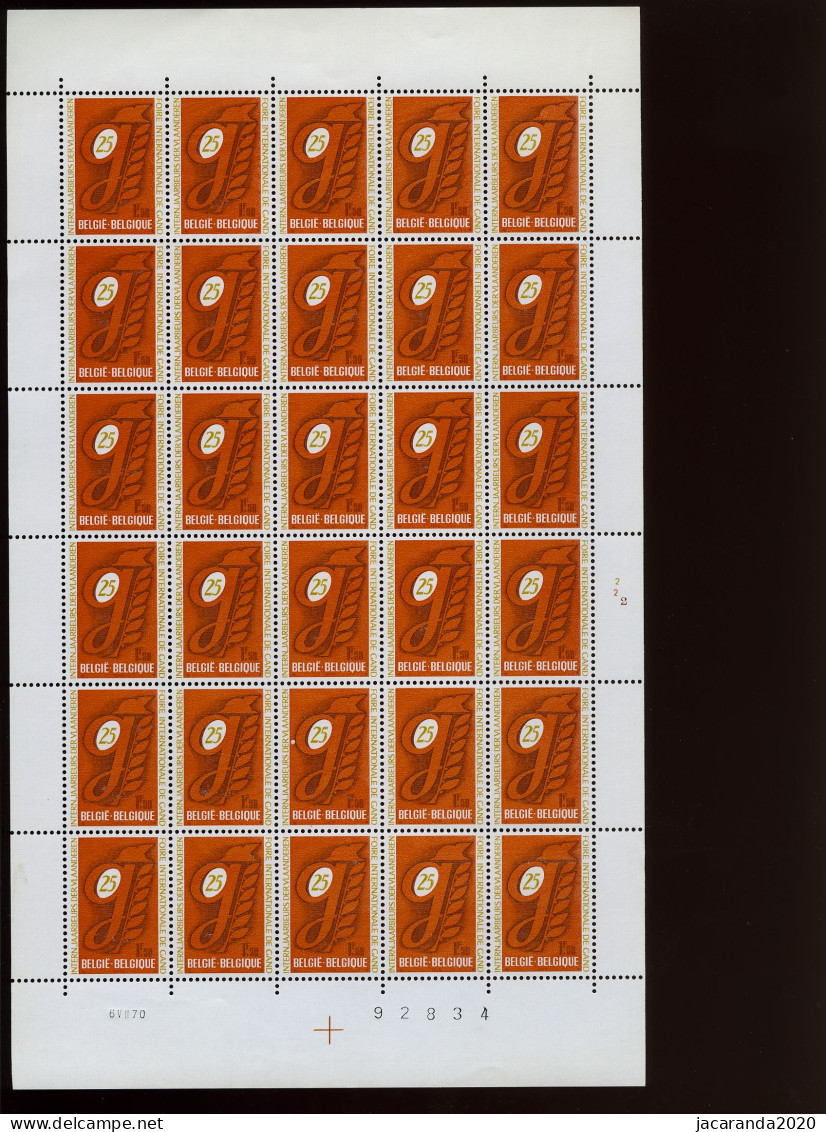 België 1550 ** - Jaarbeurs - Plnr 2 - 6 VII 70 - MNH - Niet Geplooid - Non Plié - 1961-1970