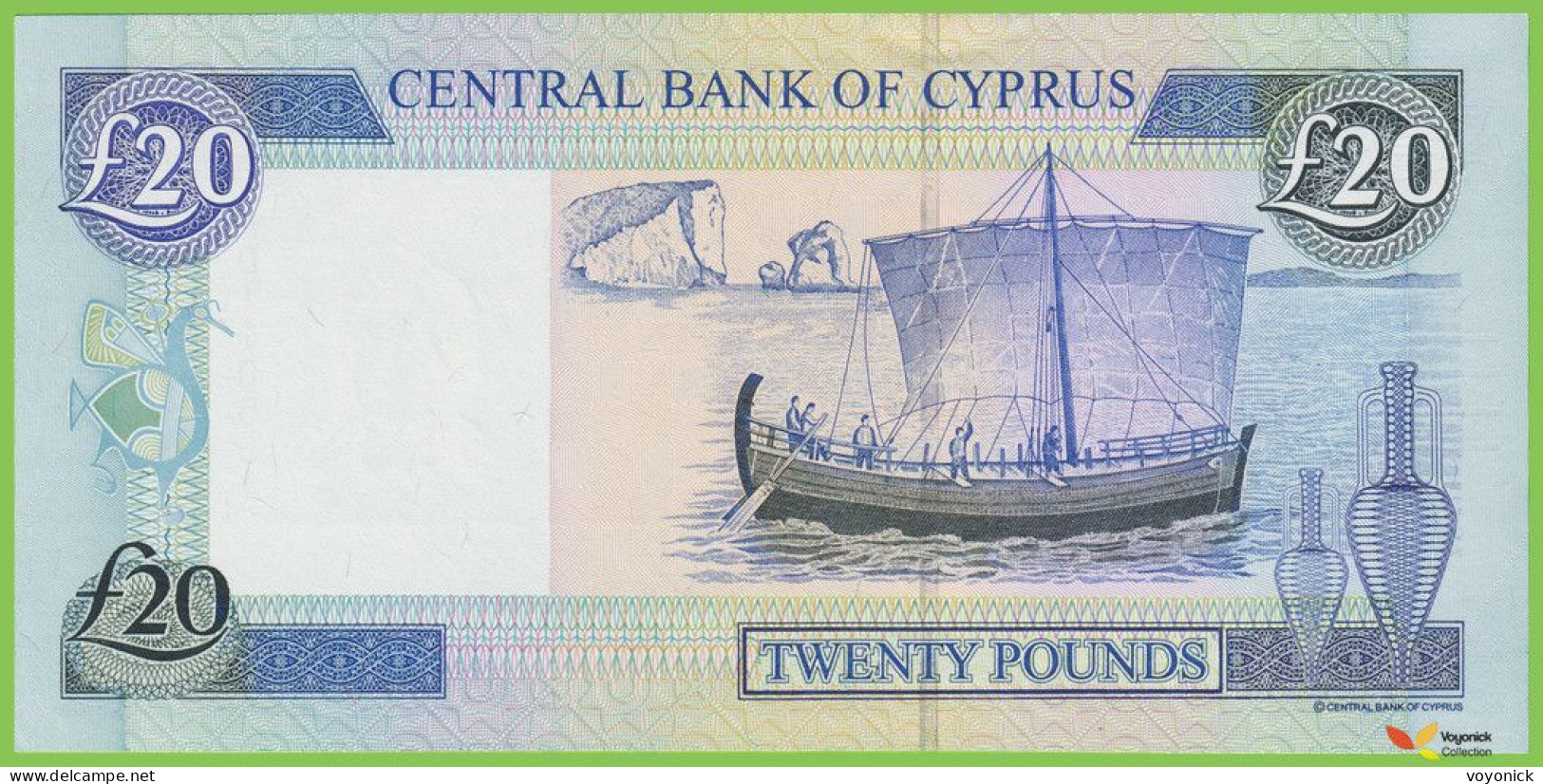 Voyo CYPRUS 20 Pounds 2004 P63c B321c AD UNC - Chipre