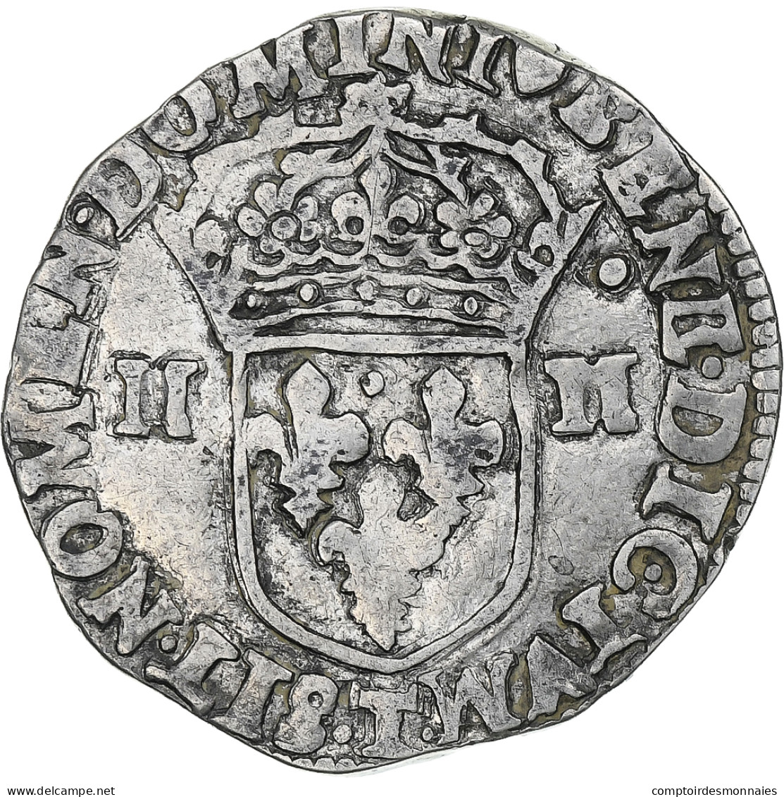 France, Henri IV, 1/4 Ecu, 1603, Nantes, Argent, TTB, Gadoury:597 - 1589-1610 Hendrik IV