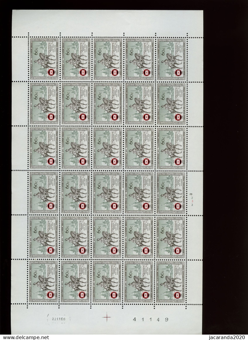 België 1395 ** - Dag Van De Postzegel Met Opdruk - Journée Du Timbre - Plnr 3 - 22 IX 66 - MNH - Non Plié - 1961-1970