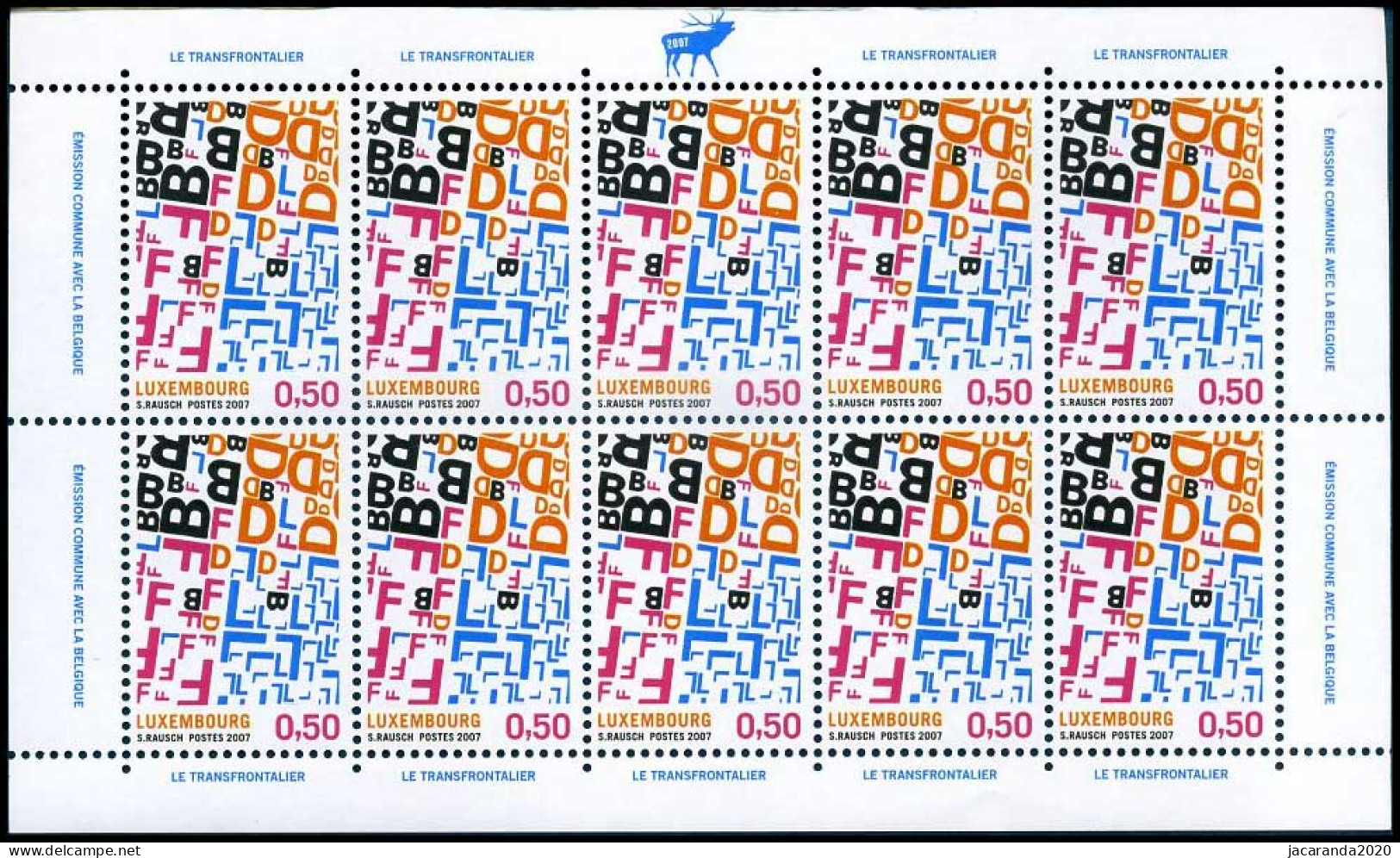 2007 - Luxemburg - Luxembourg - 1712/13 - "Graf Van De Reus" - Botassart - "Tombeau Du Géant" - Rotonde - Sheetlets - Gemeinschaftsausgaben