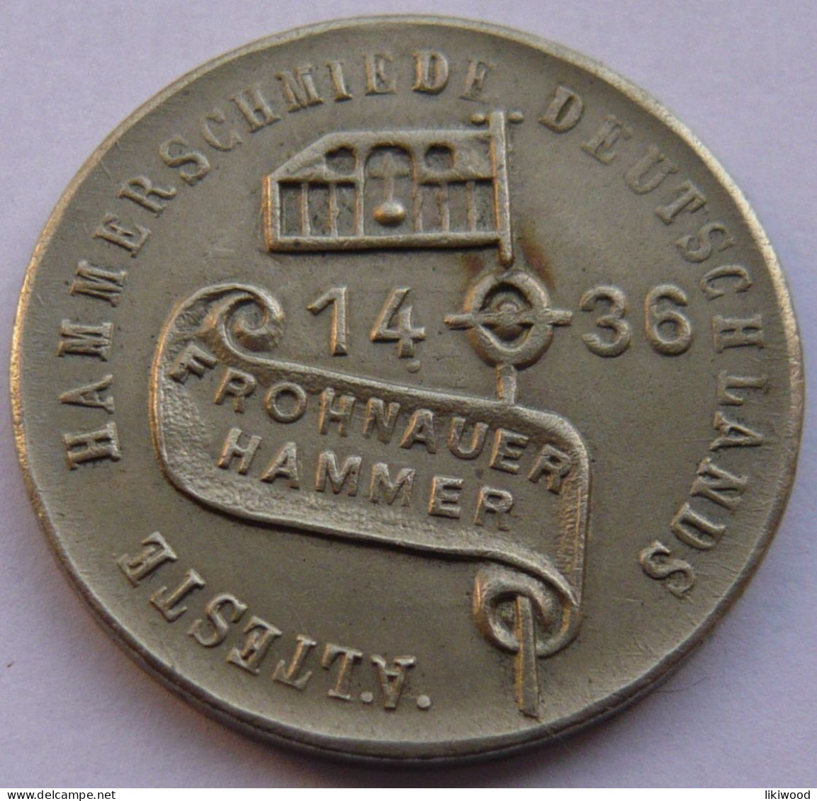 Token - Frohnauer Hammer, Johannes D Fridericus Albertus, Technishes Denkmal Der DDR, Souvenir Medals Tourist Souvenir - Altri & Non Classificati