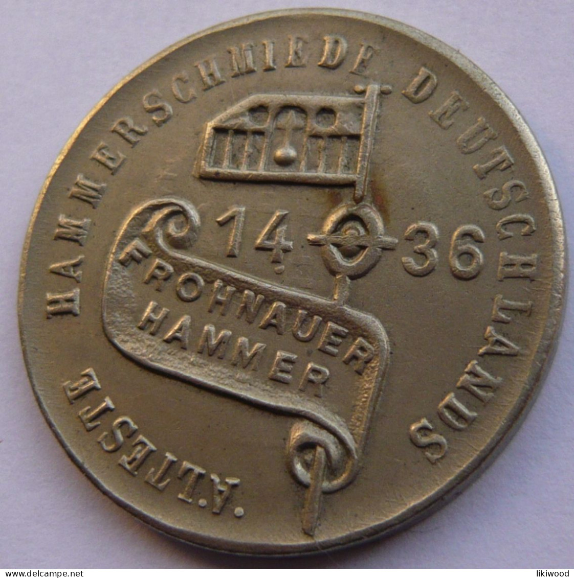 Token - Frohnauer Hammer, Johannes D Fridericus Albertus, Technishes Denkmal Der DDR, Souvenir Medals Tourist Souvenir - Other & Unclassified