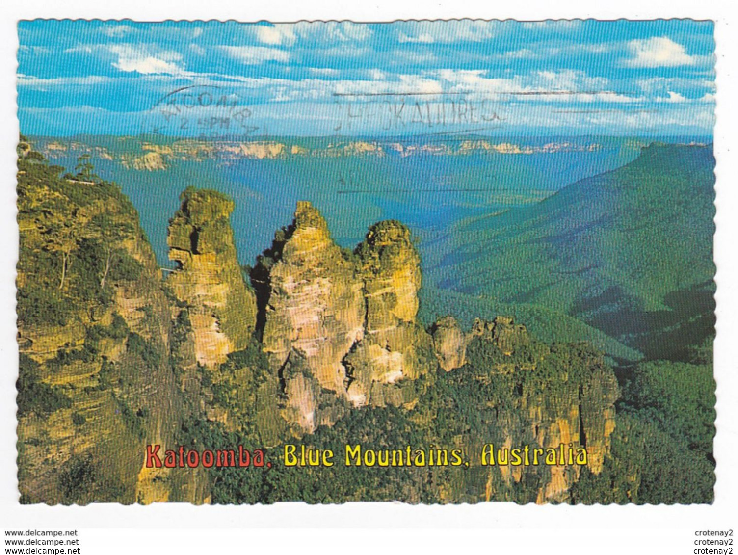 Australie Australia Katoomba Blue Moutains The Three Sisters En 1983 VOIR DOS Timbres Grenouille Frog - Other & Unclassified