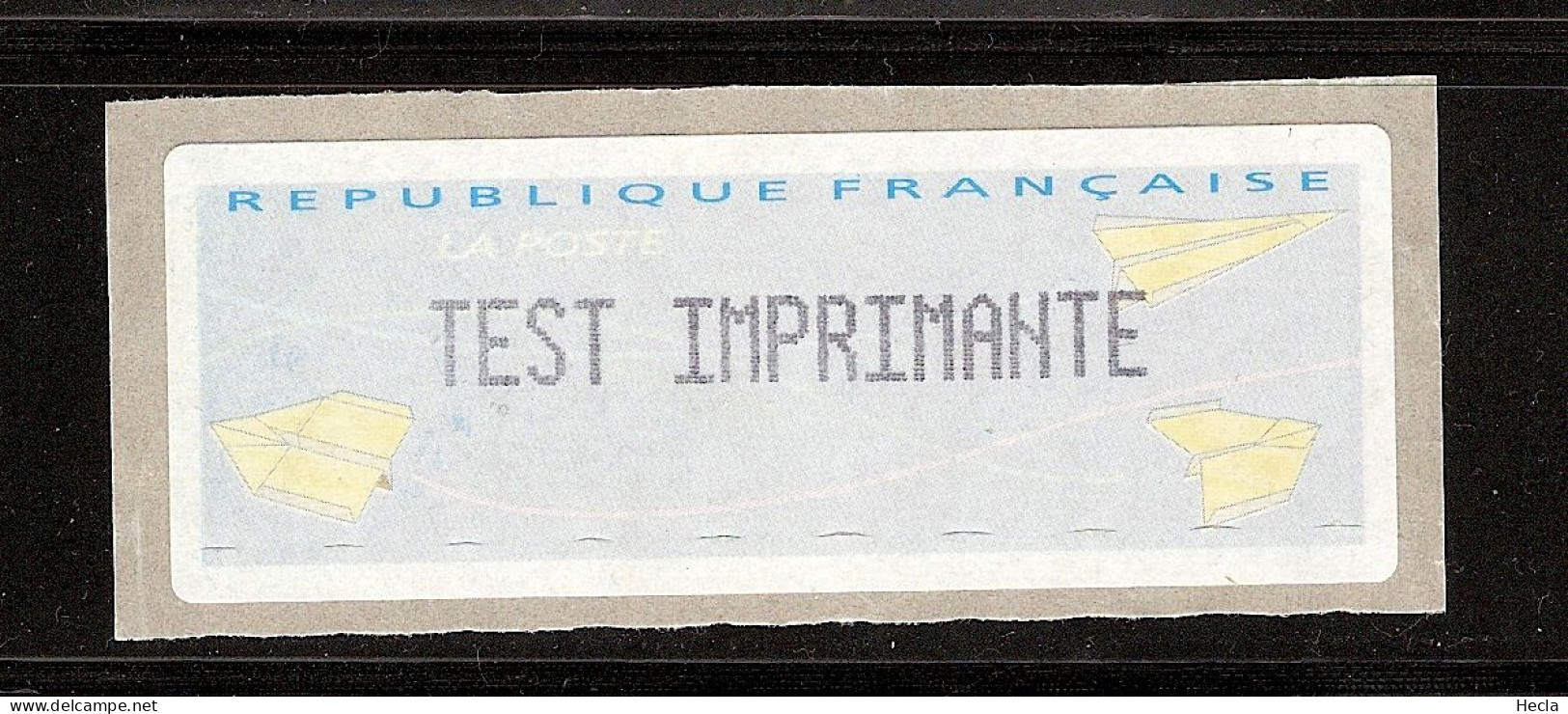 Vignette LISA Avions En Papier Plié - Test NOIR - 2000 Type « Avions En Papier »