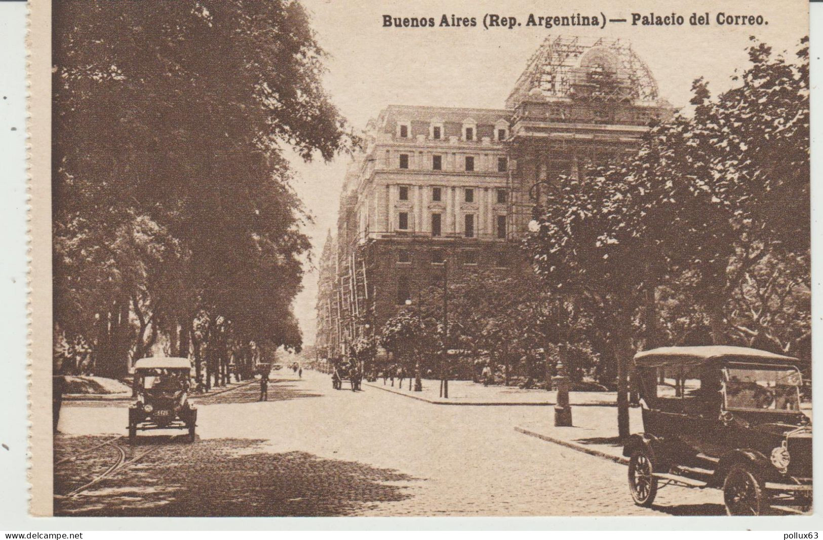 CPA BUENOS AIRES (ARGENTINE) PALACIO DEL CORREO - ANIMEE - AUTOMOBILES - Argentinië