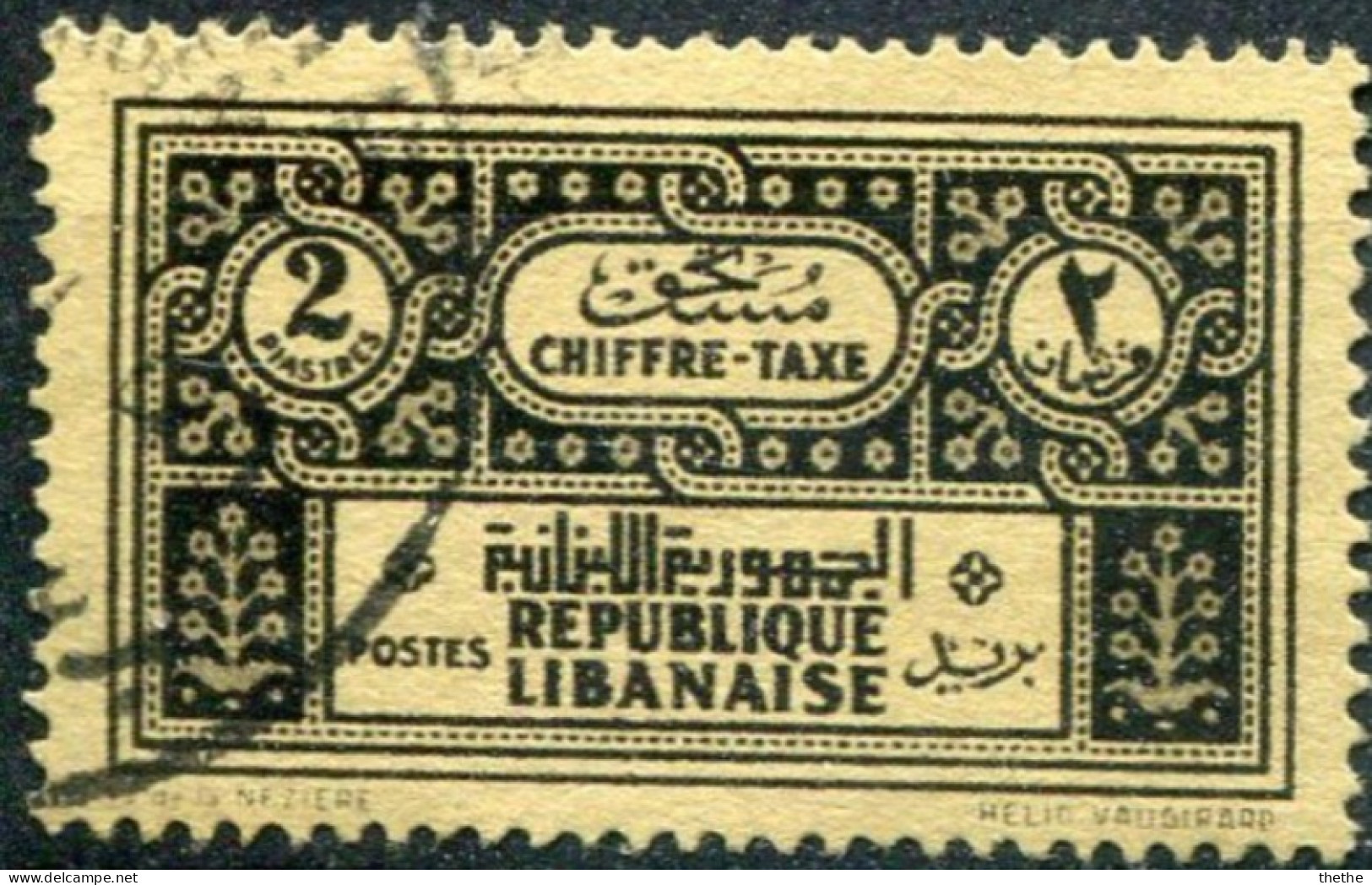 GRAND LIBAN - Chiffre-Taxe - Impuestos