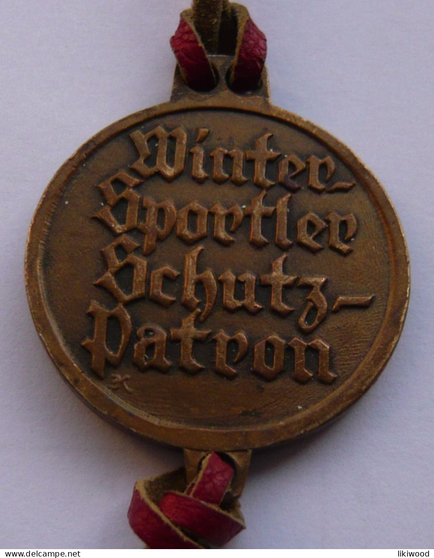 ULLR - Winter Sportler - Medal, Talisman, Medaille, Guardian Patron Saint Of Skiers, Schutzpatron Der Skifahrer - Andere & Zonder Classificatie