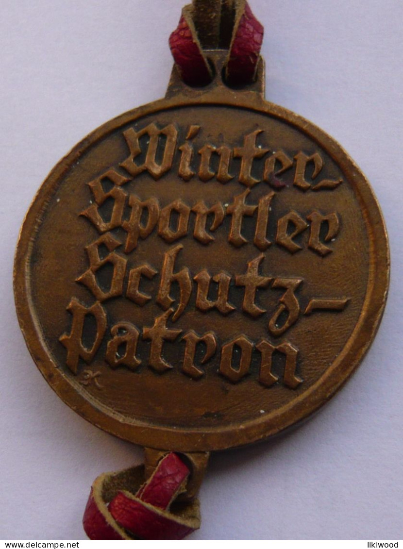 ULLR - Winter Sportler - Medal, Talisman, Medaille, Guardian Patron Saint of Skiers, Schutzpatron der Skifahrer