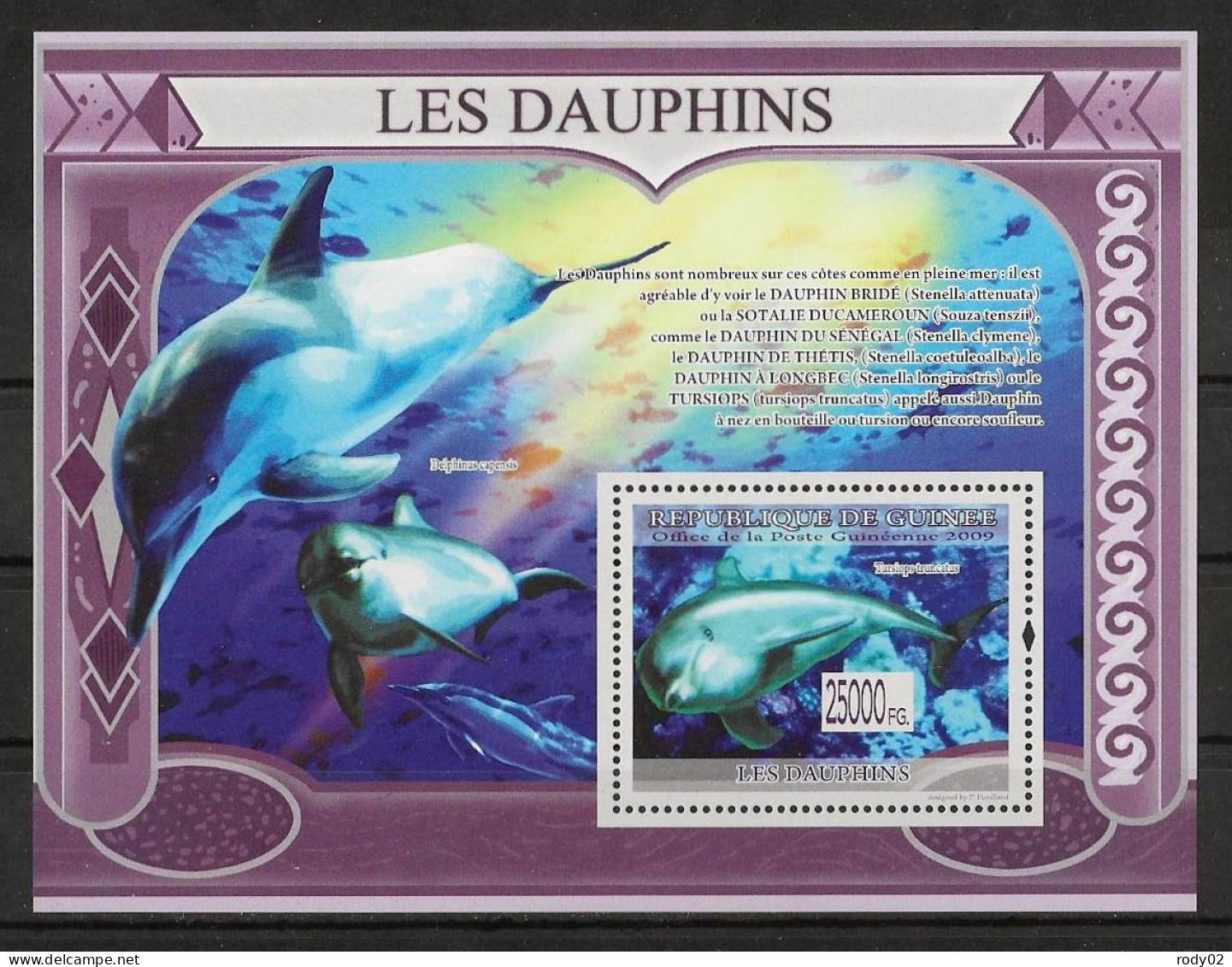 GUINEE - DAUPHINS - N° 4008 A 4013 ET BF 968 - NEUF** MNH - Dolfijnen