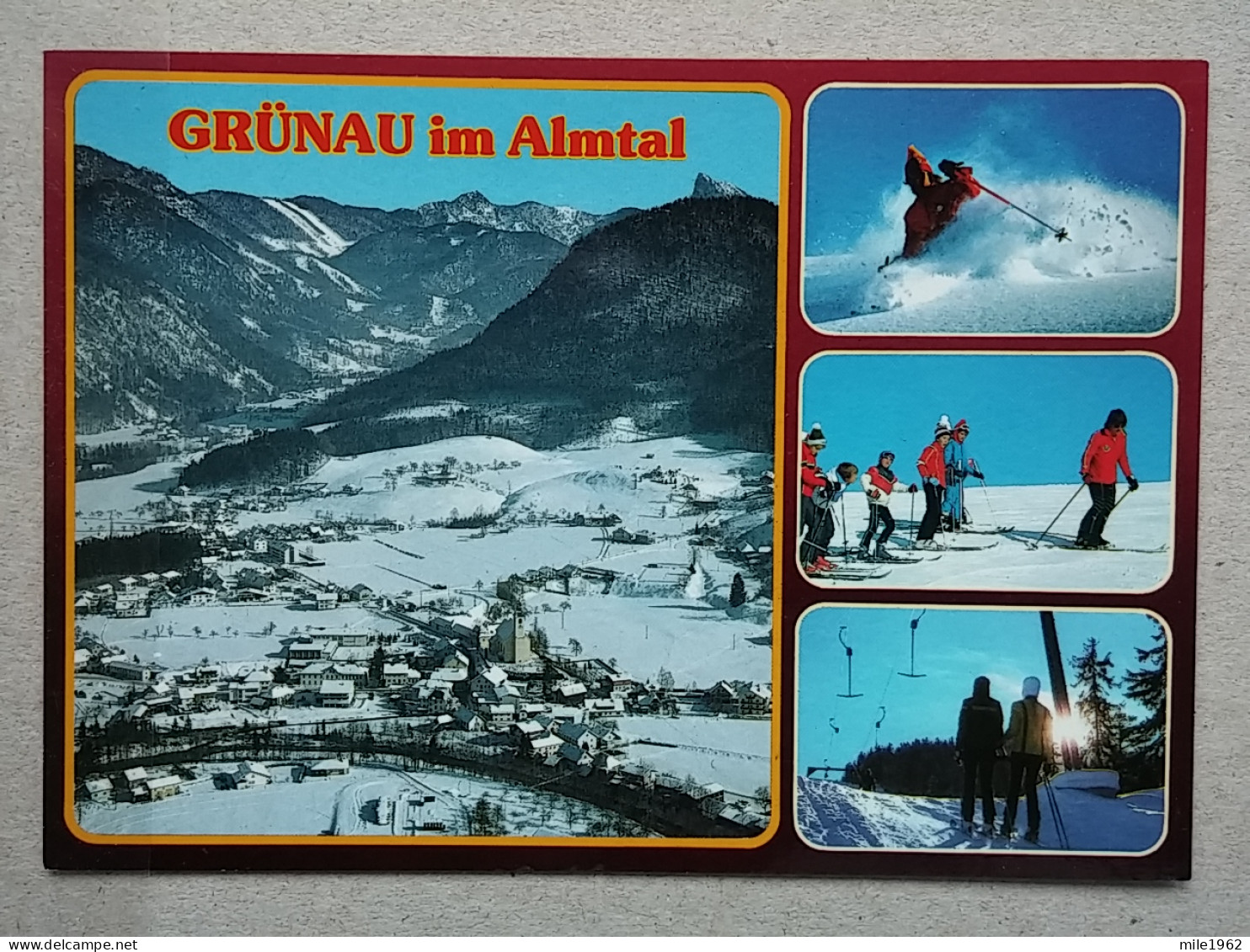 KOV 401-100 - AUSTRIA, GRUNAU IM ALMTAL, SKI SPORT, SKIING, Funicular Railway, Téléphérique, Teleférico, ZICARA - Gmunden